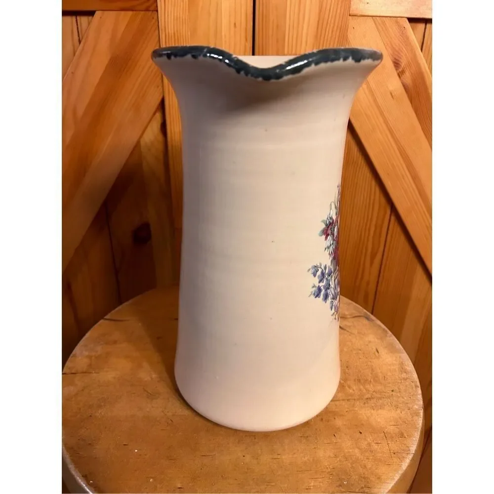 Home & Garden Pitcher Wildflowers on Stoneware Pitcher 2005 (7702)